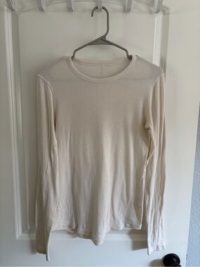 lululemon athletica Long-Sleeve Crew in Light Cream